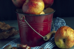 Bodegón de manzanas