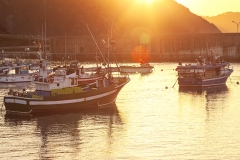 Puerto Cudillero atardecer