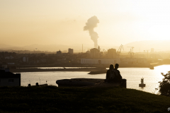 Paisaje-industrial-de-Gijon-desde-el-cerro