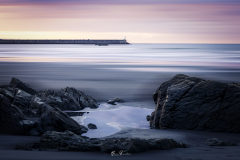 Anochecer-en-la-playa-de-los-Quebrantos